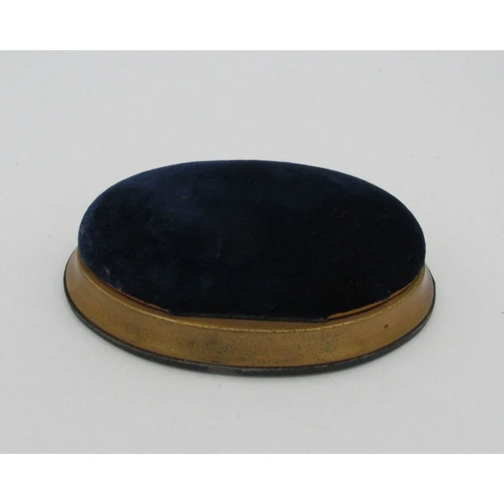 Waltham Blue Velvet Watch Box Presentation Case First American Watch Art Deco